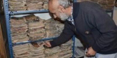 22 yıldır spor gazetesi biriktiriyor