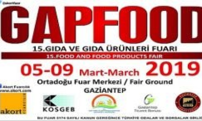 Gapfood 15.Gıda ve Gıda Ürünleri Fuarı
