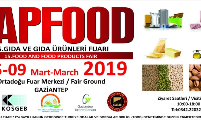 GAPFOOD Gıda, Gıda Teknolojileri ve Ambalaj Fuarı
