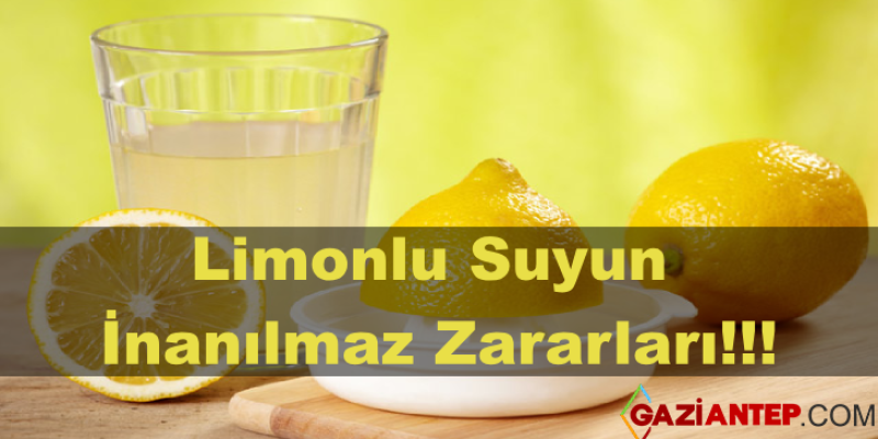 Limonlu Suyu Fazla Tüketmenin Zararları